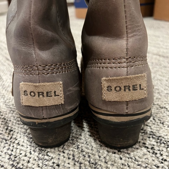 COPY - Sorel Women’s slimpack tall riding duck boots gray leather snow winter s… - Picture 4 of 12